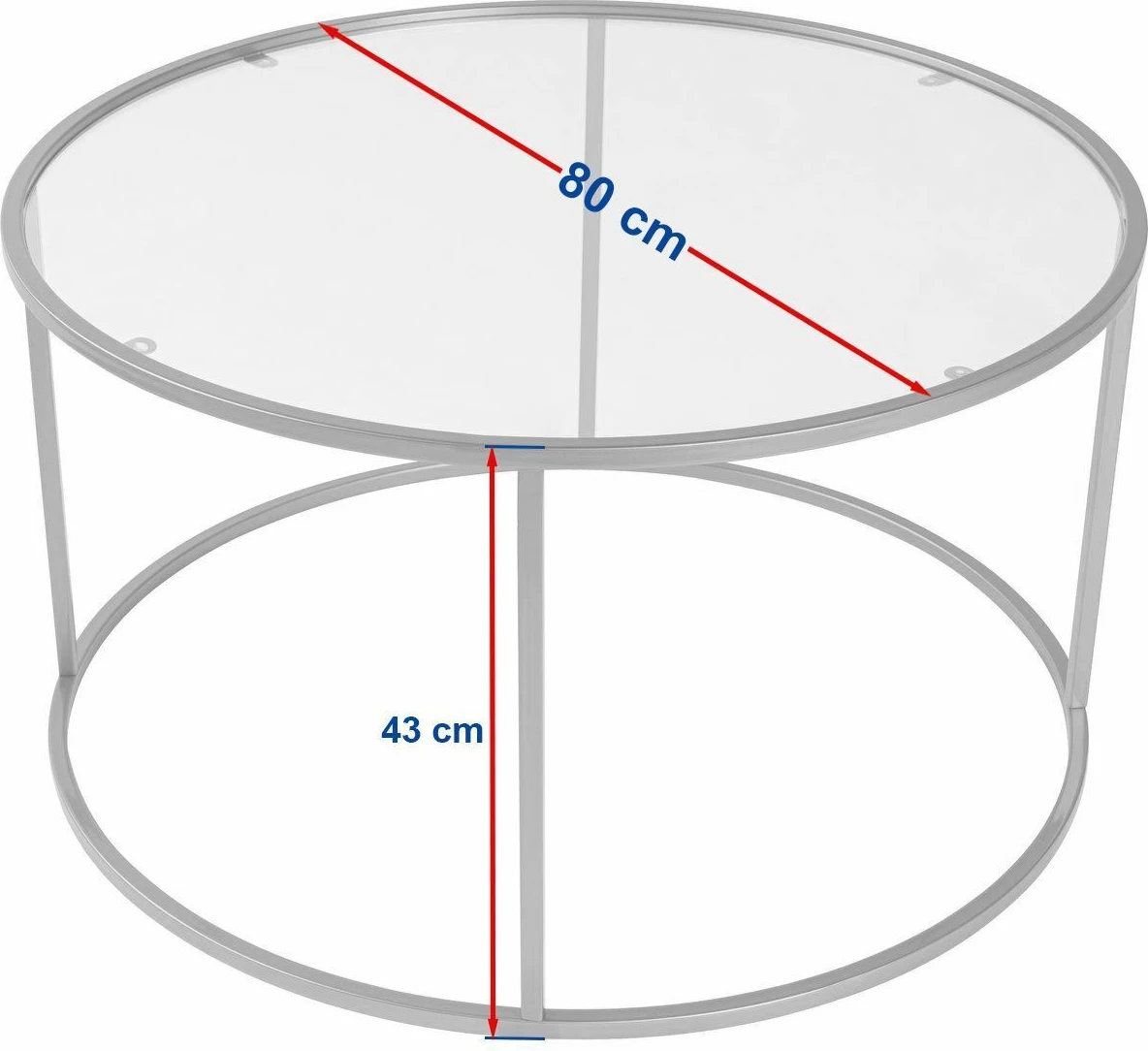 Tavolinë kafeje Nordure, Aurum - 80, e zezë, gri