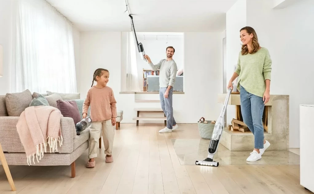 Fshesë elektrike Bosch Serie 4 BCH3P2301, pa qese, 0.4 L, e bardhë