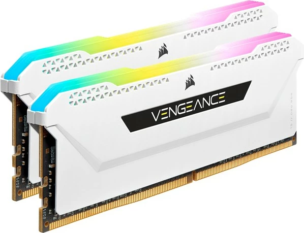 RAM Memorje Corsair Vengeance RGB 16GB (2x8GB) DDR4 3600MHz e bardhë