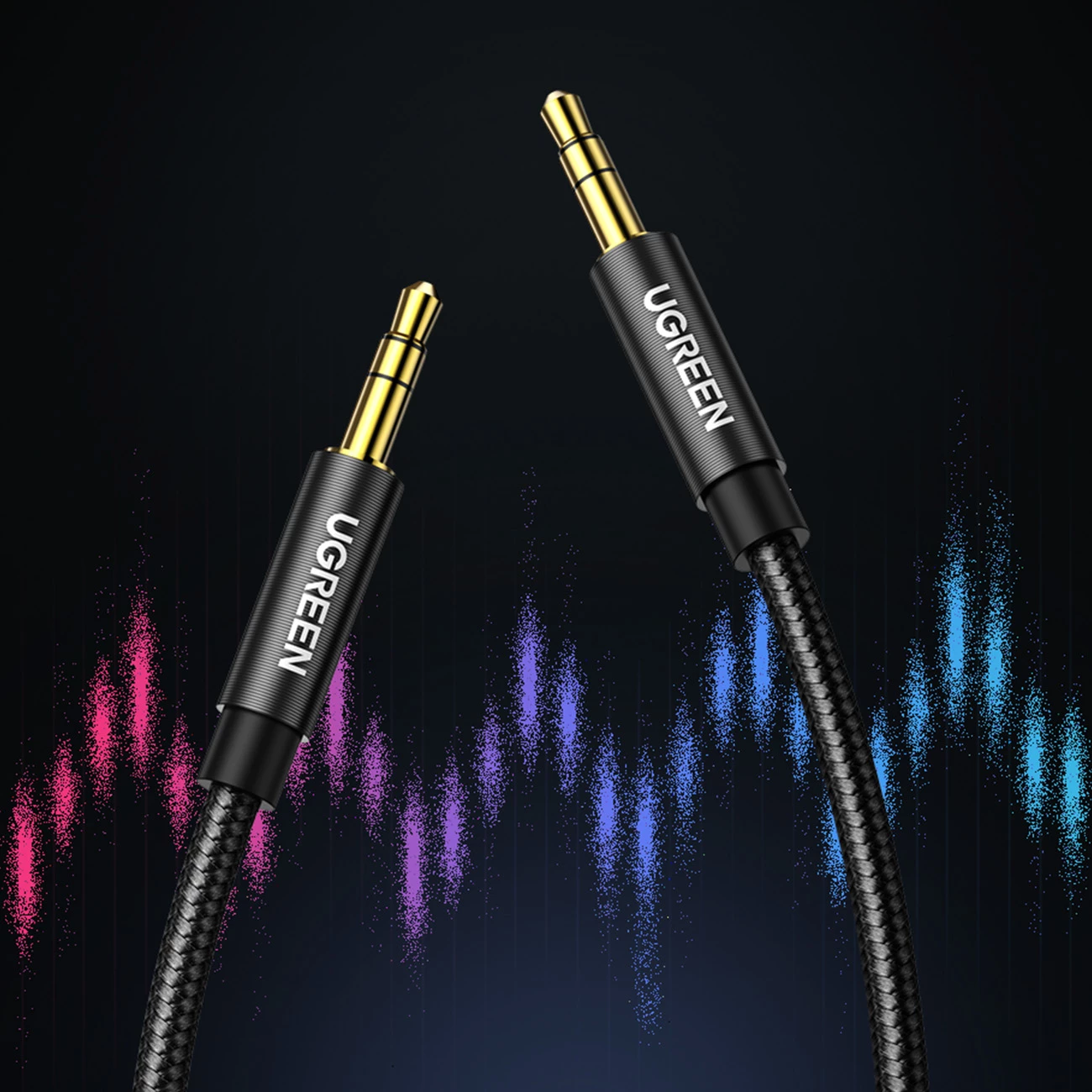 Kabllo audio AUX Ugreen AV112, 1m, mini jack 3.5mm, Blu