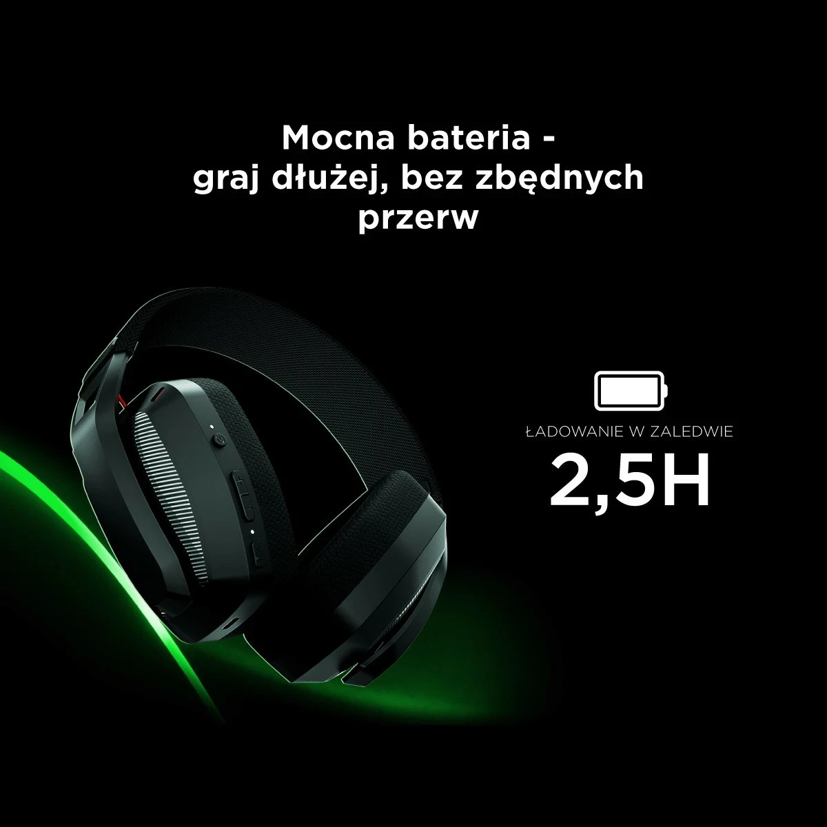 Kufje gaming Rampage BLITZ, wireless, Bluetooth 5.3, me mikrofon, të zeza