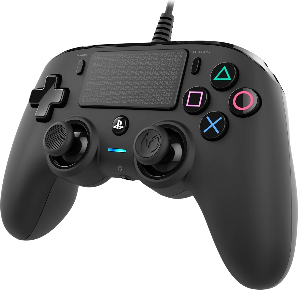Kontroller PS4 me kabllo Nacon Compact, 3 m, vibro, touchpad, 3.5 mm, i zi