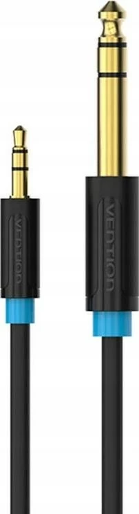 Kabëll audio Vention miniJack 3.5mm/Jack 6.35mm, 3m, zi