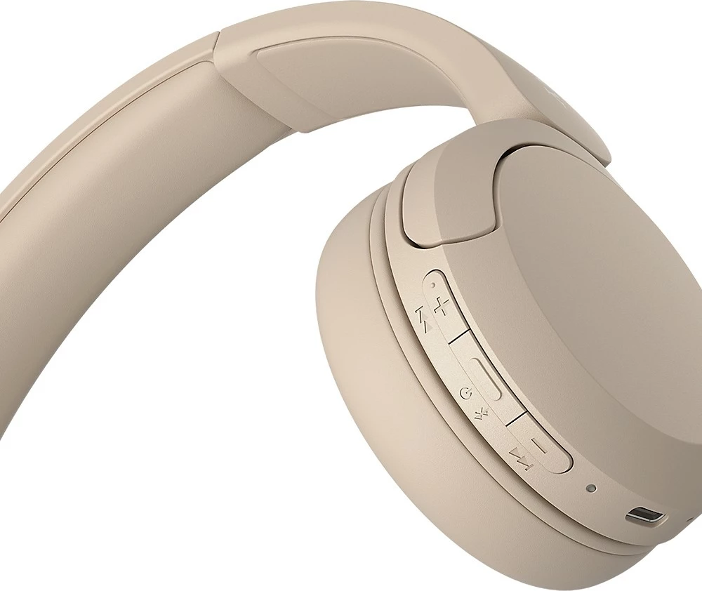 Kufje wireless Sony WH-CH520, Bluetooth 5.2, 40 orë, krem