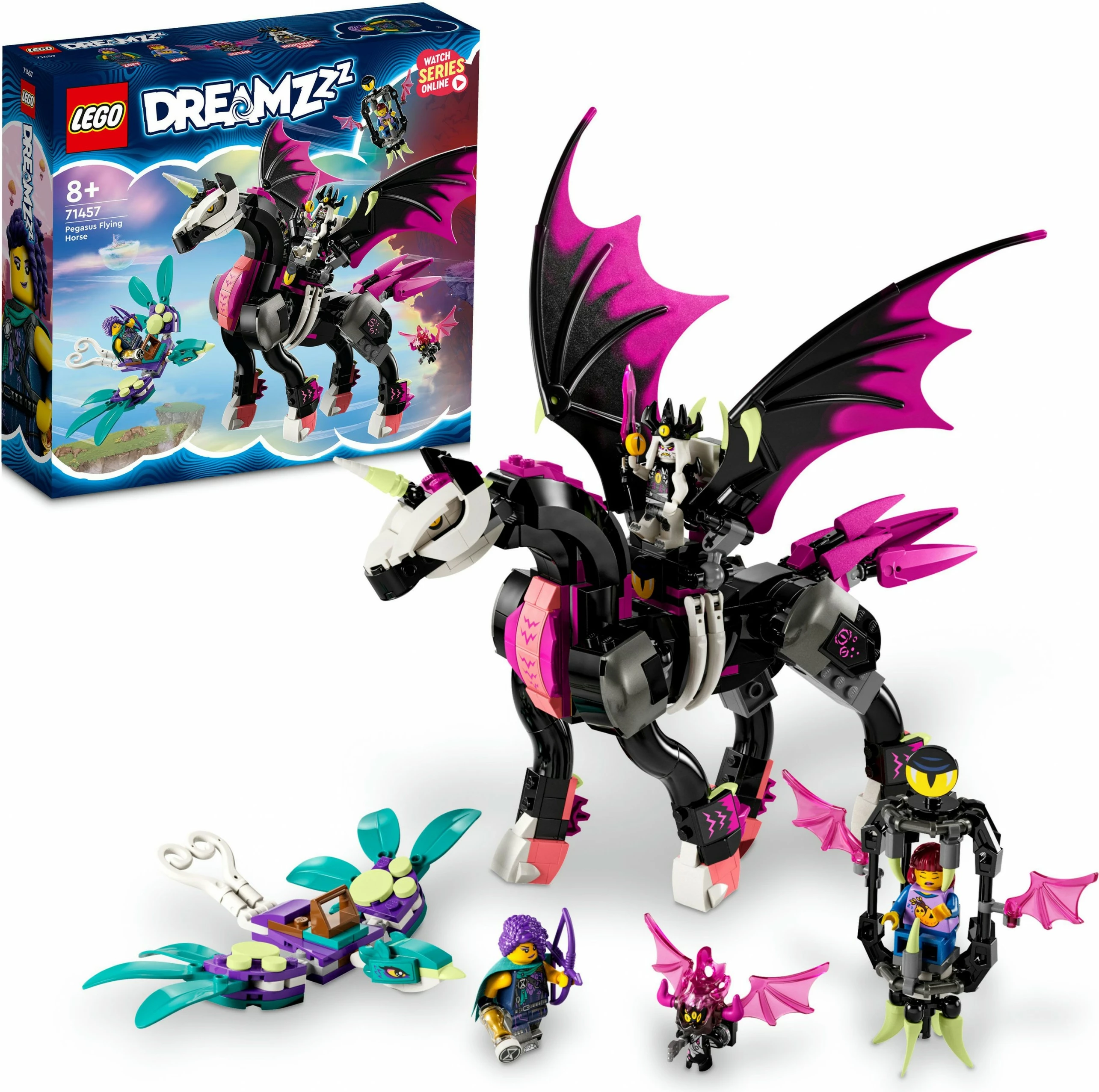 Set ndërtimi LEGO DREAMZzz Pegasus Flying Horse, 482 pjesë, shumëngjyrësh