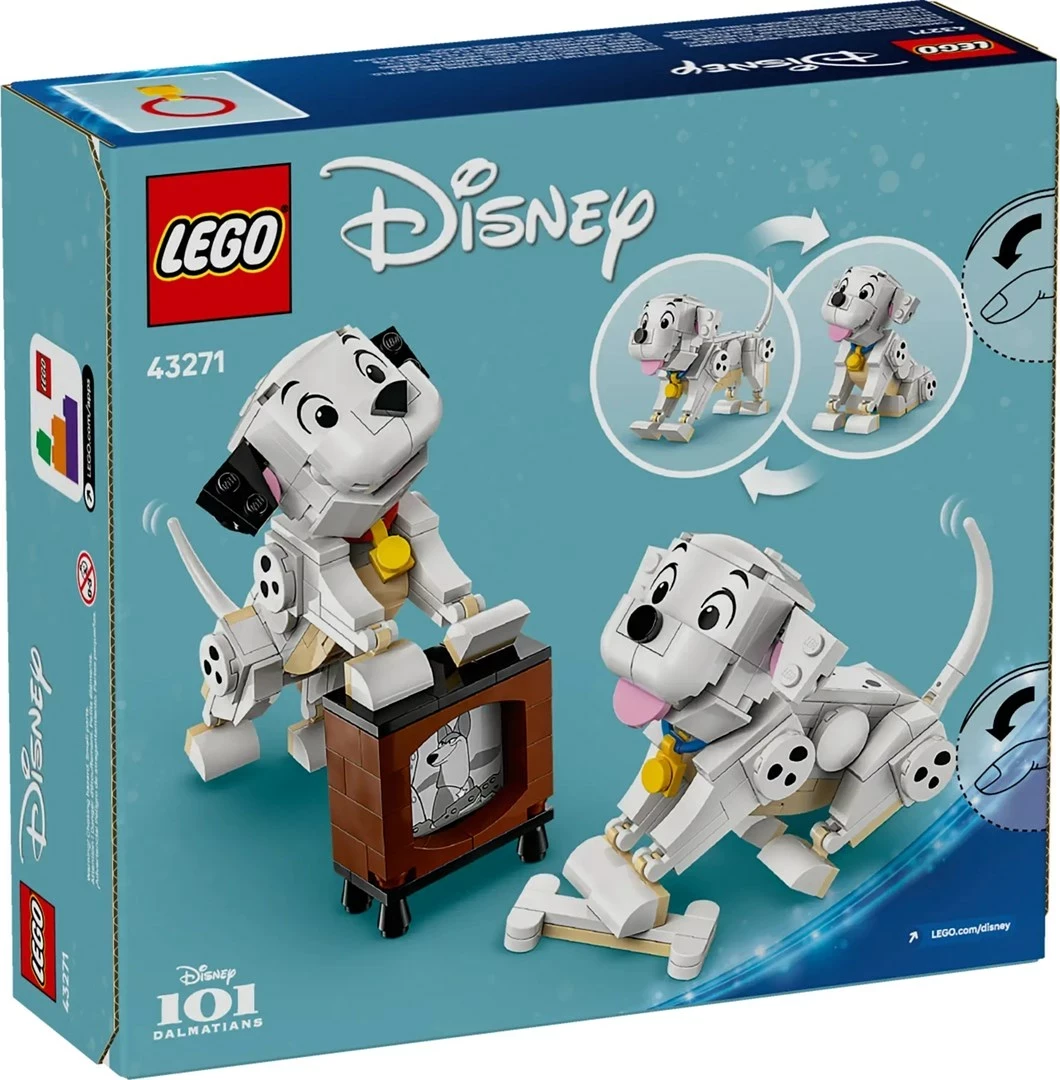 Set LEGO Disney 43271 Lucky & Penny, 101 Dalmatëtët, 268 pjesë