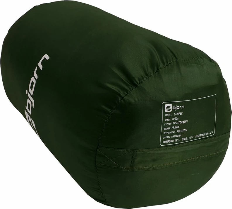 Sako Gjumi Bjorn Camper 180x75 cm për Meshkuj dhe Femra, e Gjelbër