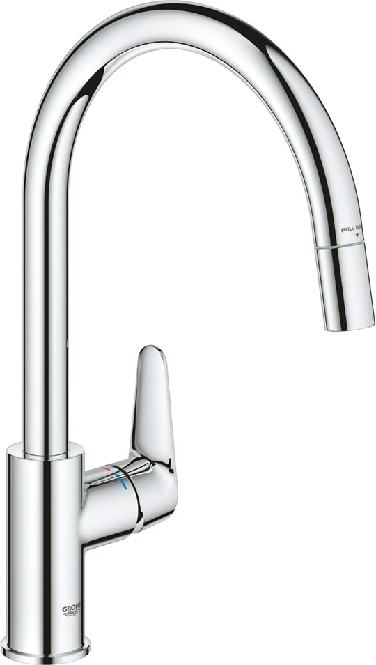 Rubinet kuzhine Grohe baucurve 30547000, një levë, Krom