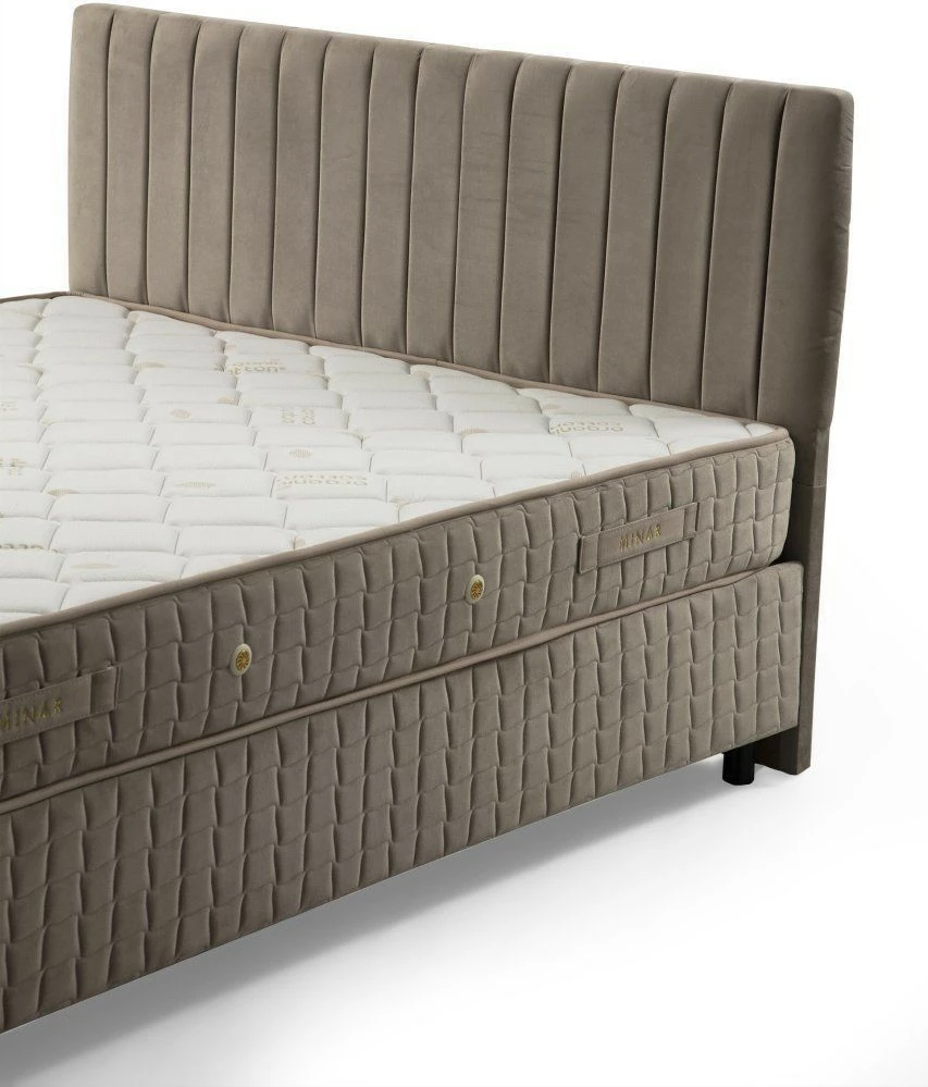 Set dyshek, bazë dhe shtrat, ngjyrë kafe, Skye Decor, 90x190cm