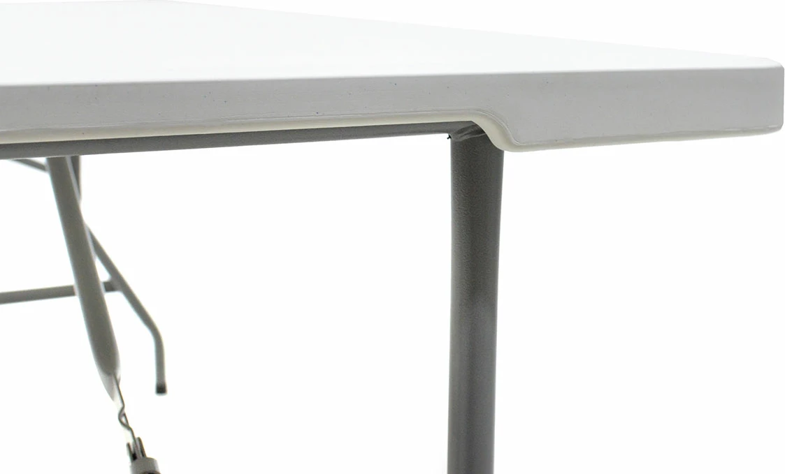 Tavolinë profesionale për catering, palosëse, granit e bardhë, 183x76x74