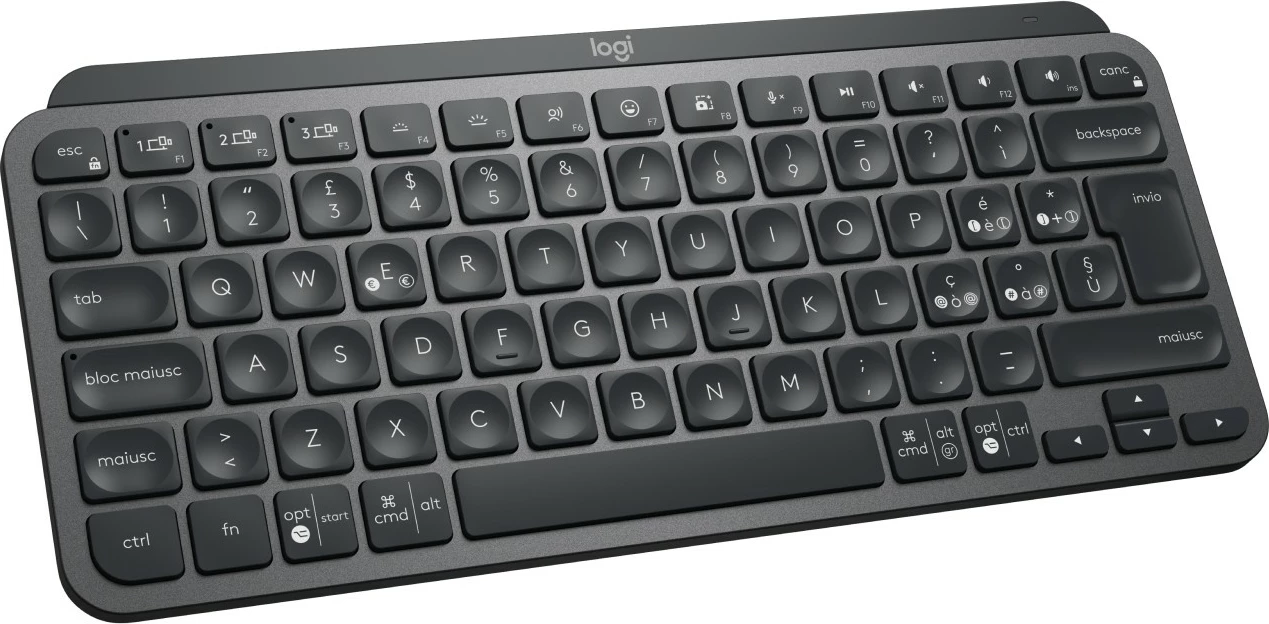 Tastierë Logitech MX Keys Mini for Business, wireless, kompakte, gri e errët