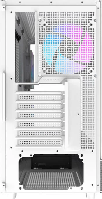 Kasë Darkflash DPX90, Midi Tower, xham i temperuar, e bardhë