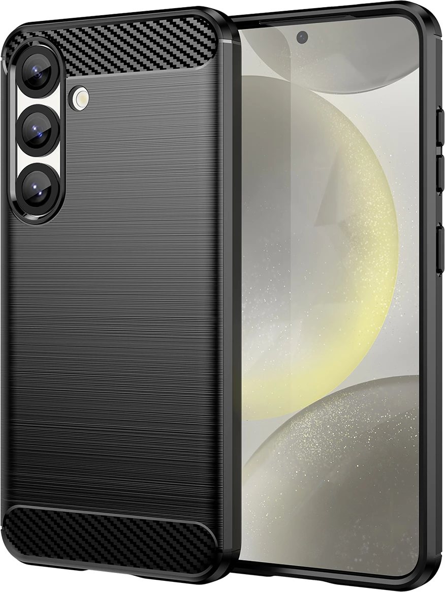 Mbështjellës Hurtel Carbon Case për Xiaomi Redmi Note 14S, TPU, i zi