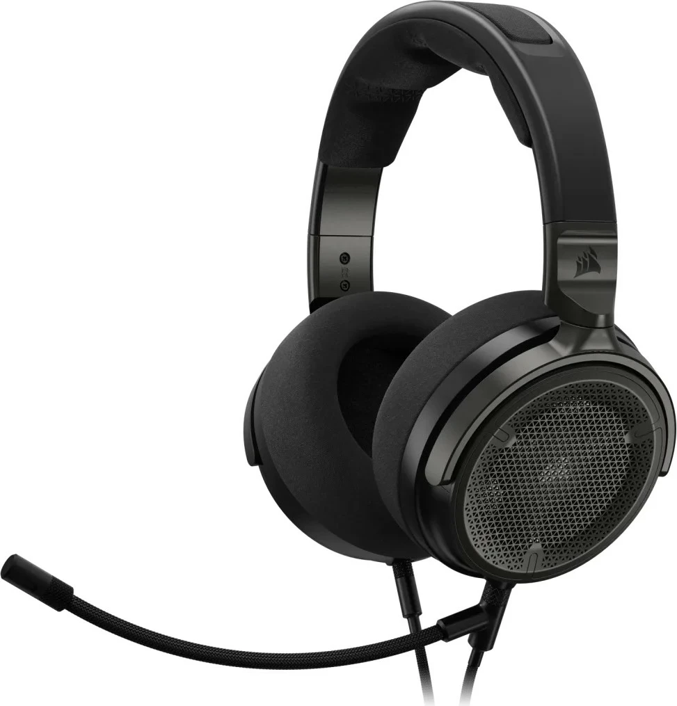 Kufje Corsair Virtuoso Pro Carbon, me mikrofon të shkëputshëm, ngjyrë e zezë