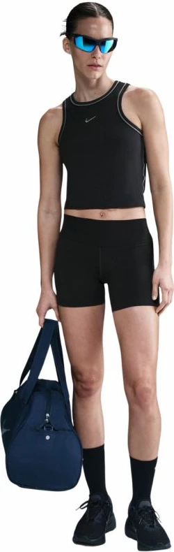 Maicë crop për femra Nike, e zezë