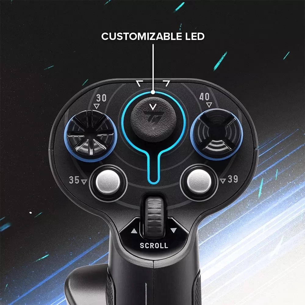 Grip add-on Thrustmaster Sol-R 3 AVA, 21 butona programmues, Z-axis, i dyanshëm, zi/kalter