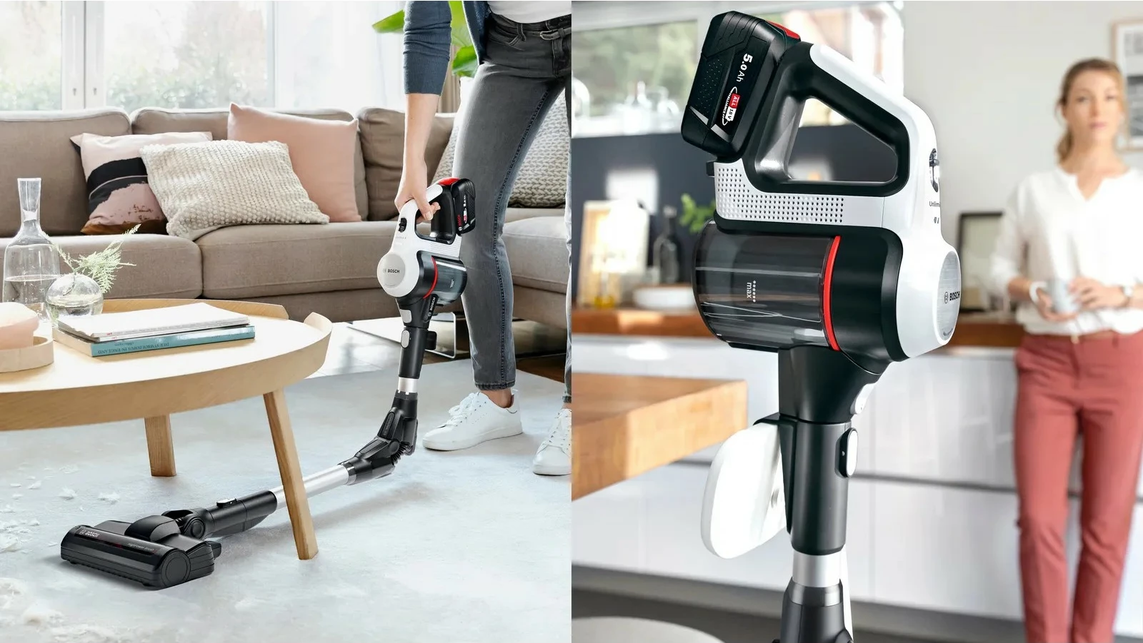 Fshesë me korrent Bosch BSS715CARP, pa qese, 0.3L, 18V, e zezë/argjendtë/e bardhë