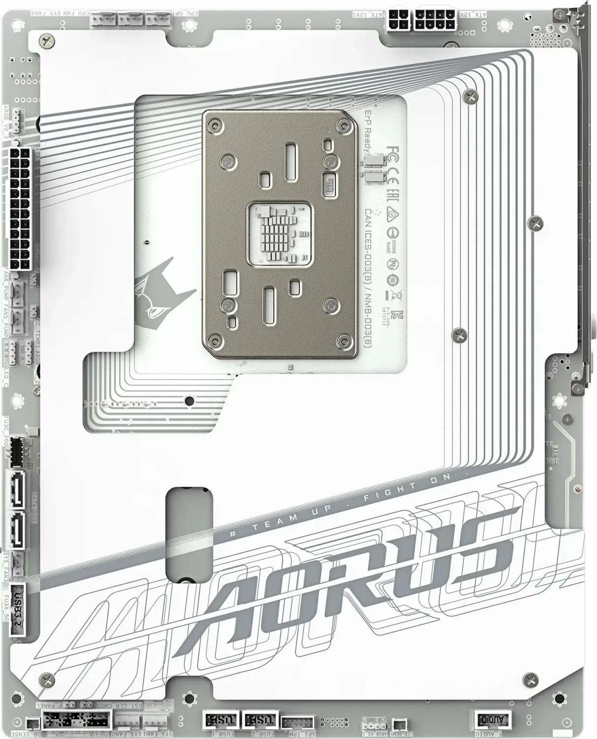 Pllakë amë Gigabyte X870 AORUS STEALTH ICE, ATX, DDR5 deri 256GB, Wi‑Fi 7, e bardhë