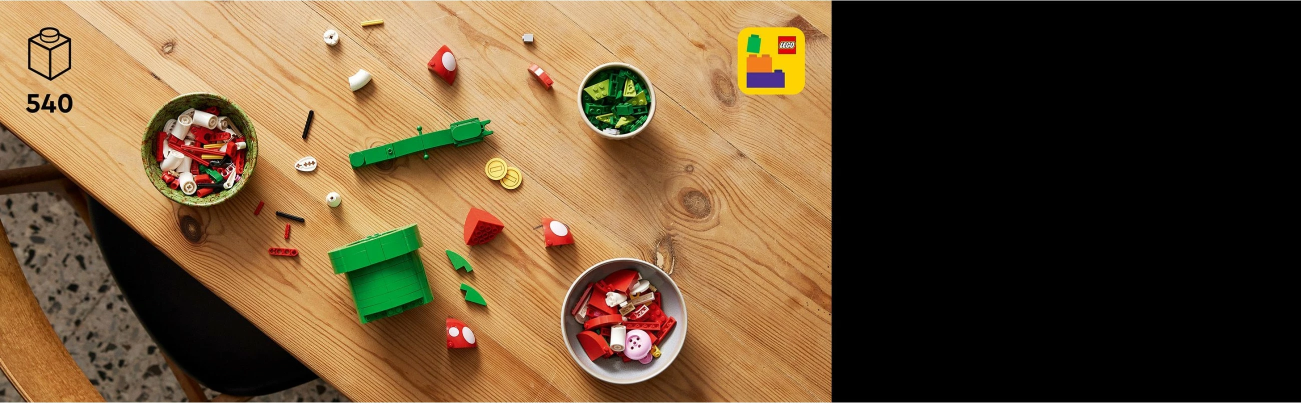 Set ndërtimi LEGO Super Mario Piranha Plant, 540 copë, shumëngjyrësh