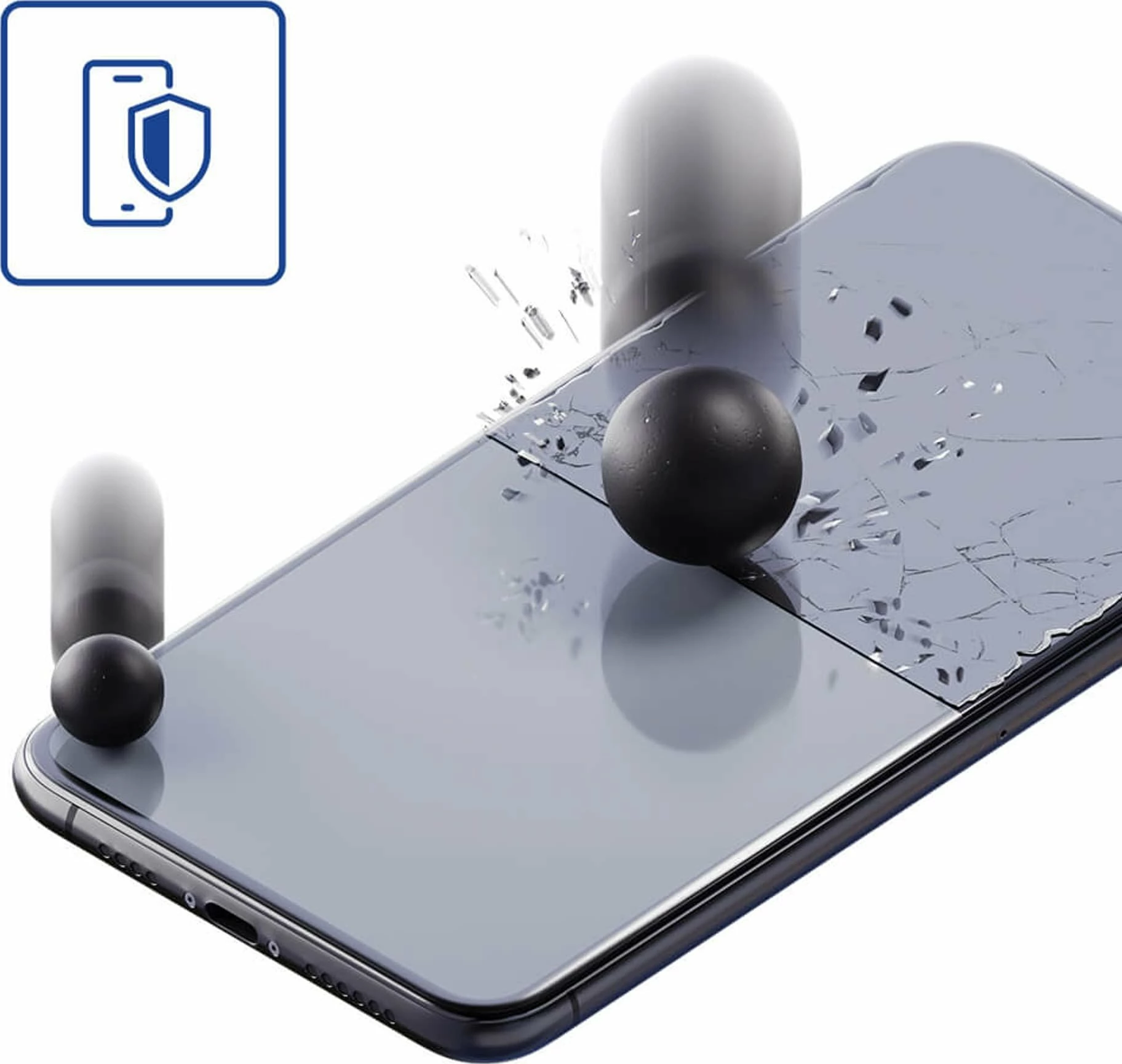 Xham mbrojtës fleksibël 3MK FlexibleGlass për Apple iPhone 16, 0.3mm, 7H, set 1 copë