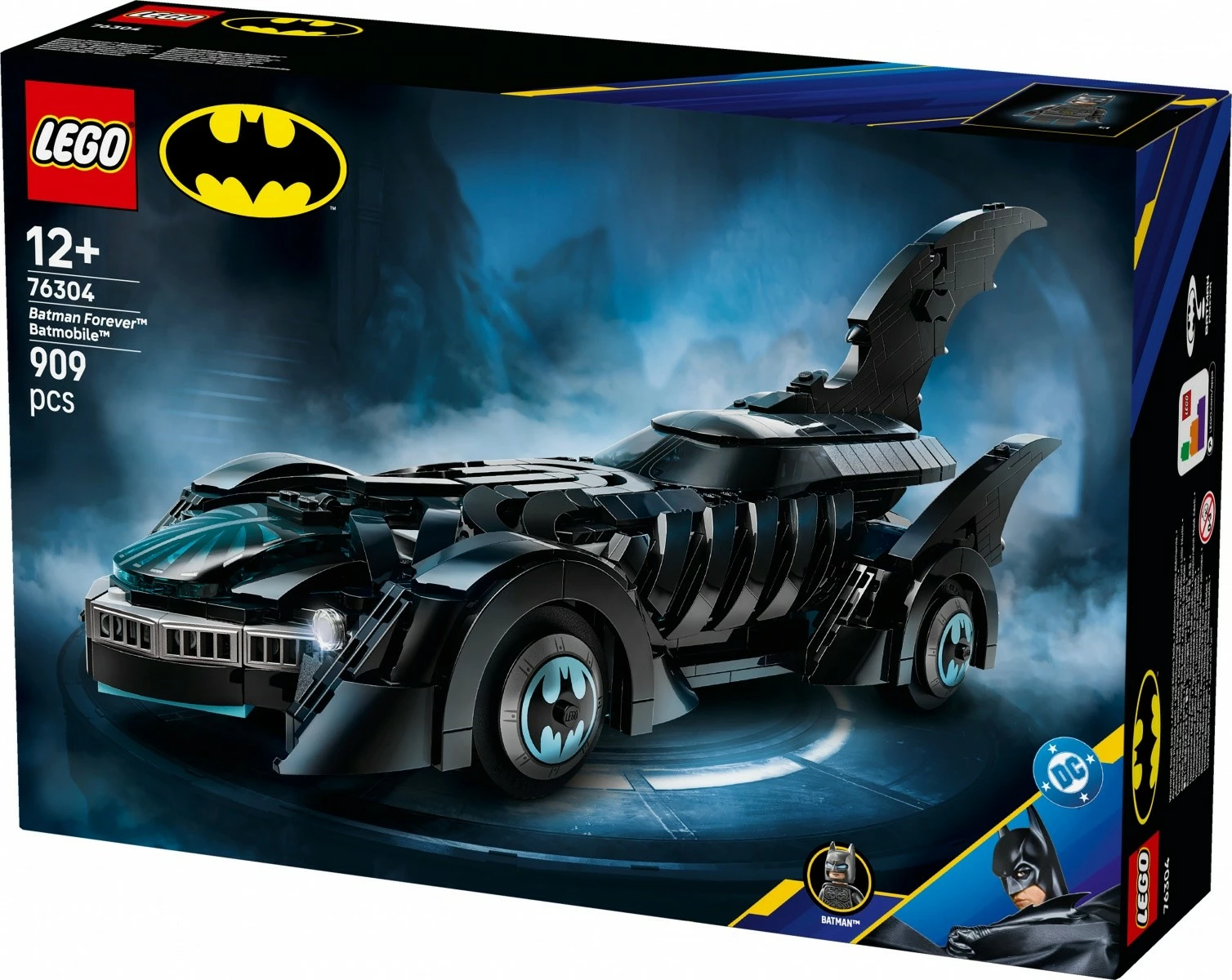 Set ndërtimi LEGO Batman Batmobile 76304, 909 pjesë, i zi