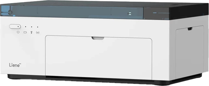 Printer foto portativ Liene Amber M200 4x6\", 300 DPI, Wi-Fi, USB-C, bateri 2300 mAh, i bardhë, set me kasetë + 20 fletë