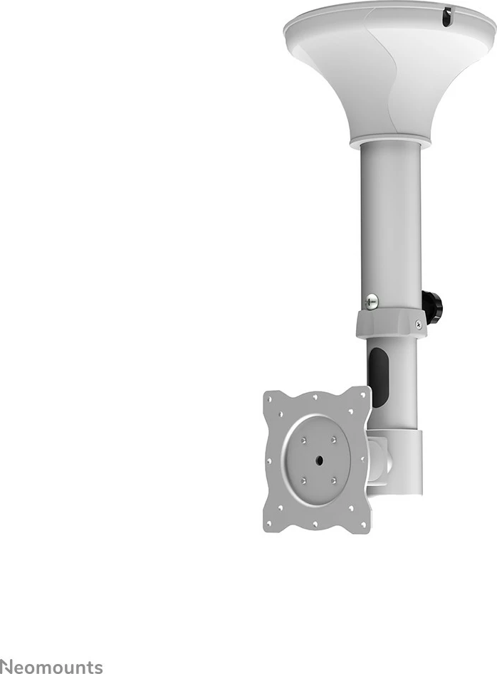 Mbajtës tavani për monitor/TV Neomounts FPMA-C025SILVER, 10-30 inç, rrotullues, argjend