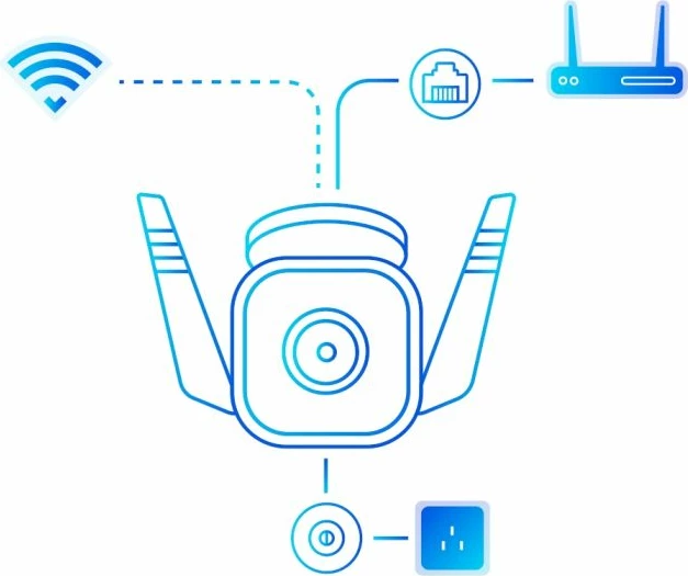 Kamerë sigurie Wi‑Fi e jashtme TP-LINK Tapo C310 3MP, microSD deri 128GB, e bardhë