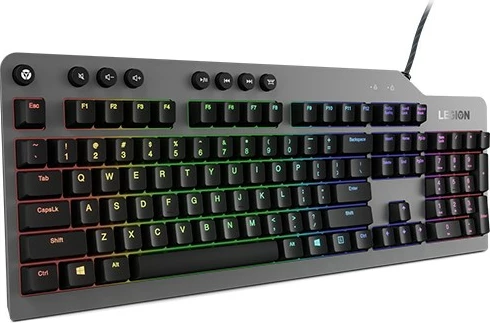 Tastierë mekanike Lenovo Legion K500, RGB LED, USB, QWERTY, Gri