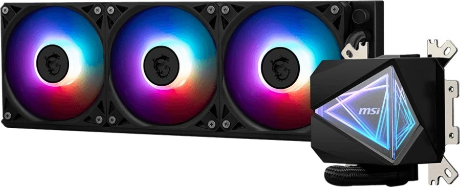 Sistem ftohës MSI MAG CORELIQUID I360, Kasë kompjuteri, Ftohës me lëng, 12 cm, Zi