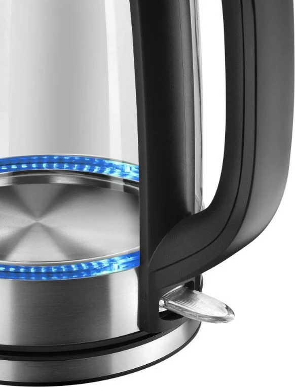 Ibrik elektrik Amica Glass Kettle KD2050G, 1.7L, i zi/transparente