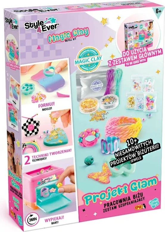 Set kreativ për bizhuteri, Epee Project Glam Bizu Workshop EP60470, mbi 10 projekte, mbi 100 dekorime, shumëngjyrësh, set shtesë