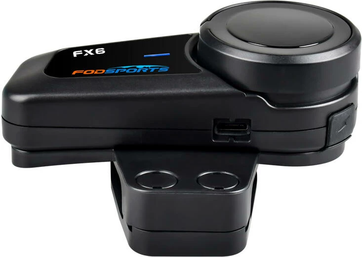 Interkom për motoçikletë Fodsports FX6, Bluetooth 5.0, i zi