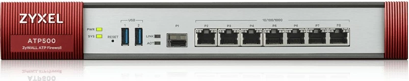 Firewall Zyxel ATP500, 2.6 Gbit/s, 0.9 Gbit/s, Wired