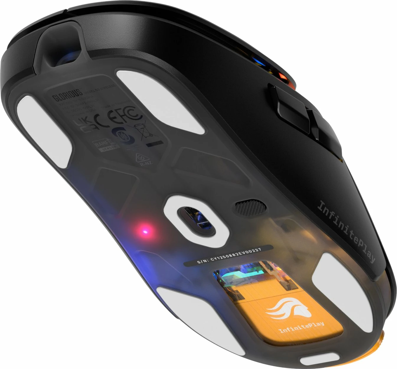 Maus Glorious Model O3 Wireless GLO-O3-WL-BLK 30000 DPI 8K RGB e zezë