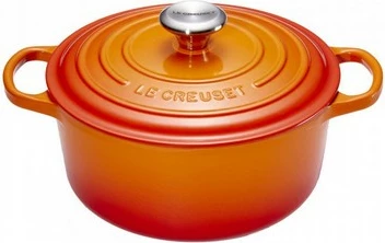 Tenxhere Le Creuset 21177260902430, 5.3L, 26cm, gize, portokalli