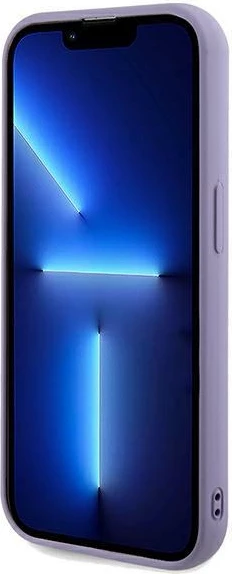 Mbështjellës Guess Sequin Script Metal për iPhone 14 Pro, vjollcë