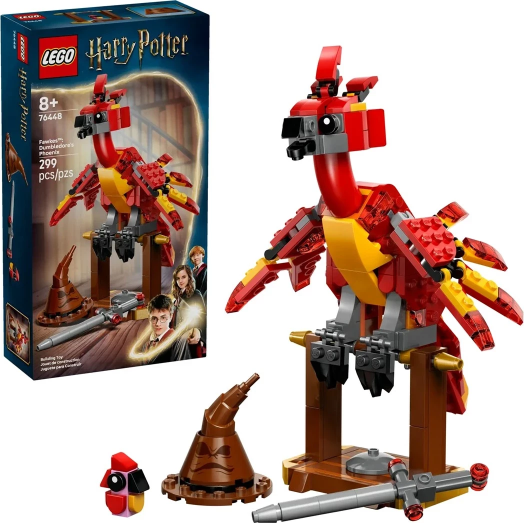 Set LEGO Harry Potter Fawkes: Dumbledore's Phoenix 76448, 299 pjesë