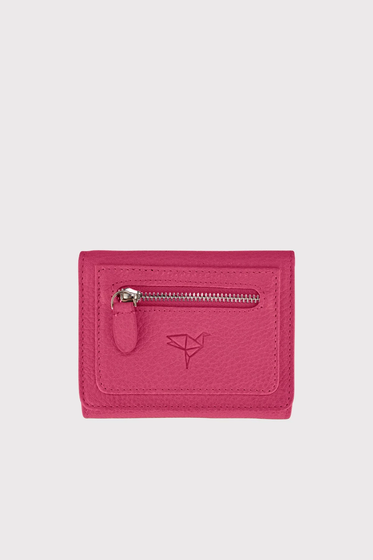 Portofol për gra, lëkurë natyrale, ngjyrë fuchsia, Zoozie Bags, Moon