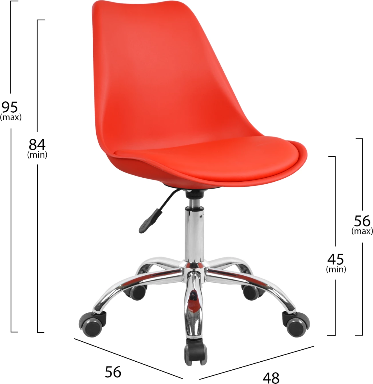 Karrige për zyre Vegas FH1052.07, e kuqe