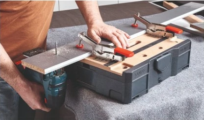 Set veglash Bessey Schnellspanner-Systainer STC-S-MFT, kuti plastike, ngjyrë e zezë