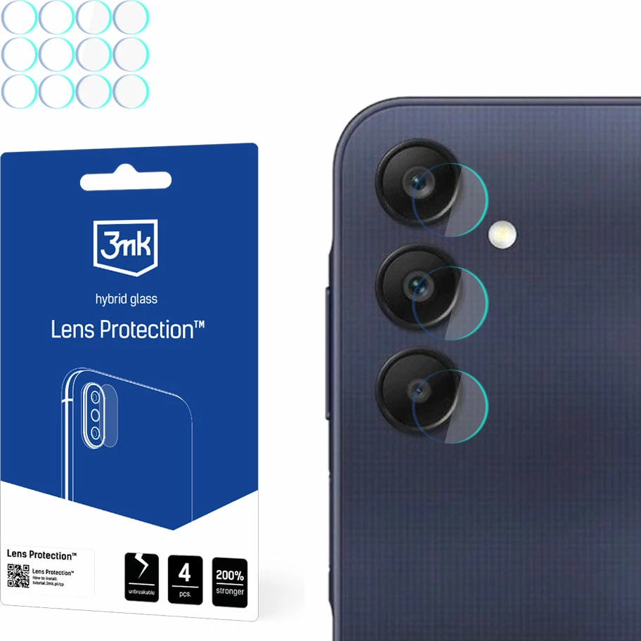 Mbrojtës xhami kamerash 3mk Protection për Samsung Galaxy A25 5G, set