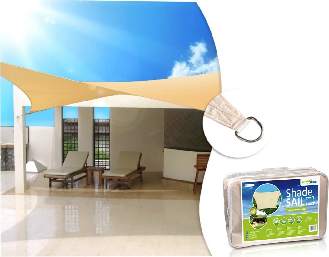 Tendë kopshti GreenBlue GB504, 4 x 4 m, bezhë