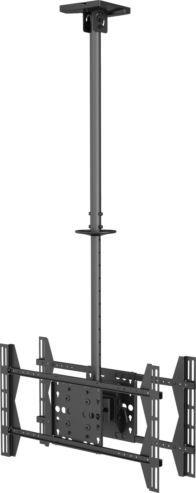 Mbajtës tavani për TV dual Equip, 32-65 inç, 80 kg, i zi