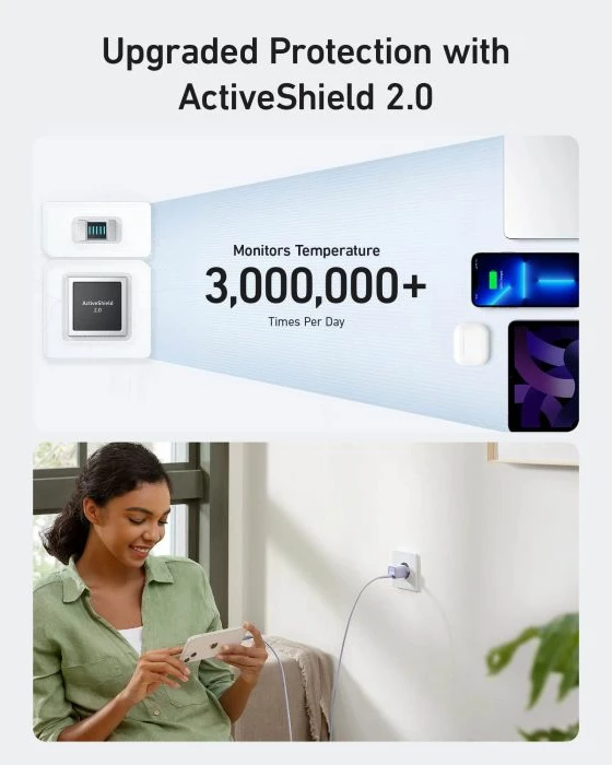 Karikues USB-C ANKER Nano 3 (511) 30W GaN A2147G21, i bardhë
