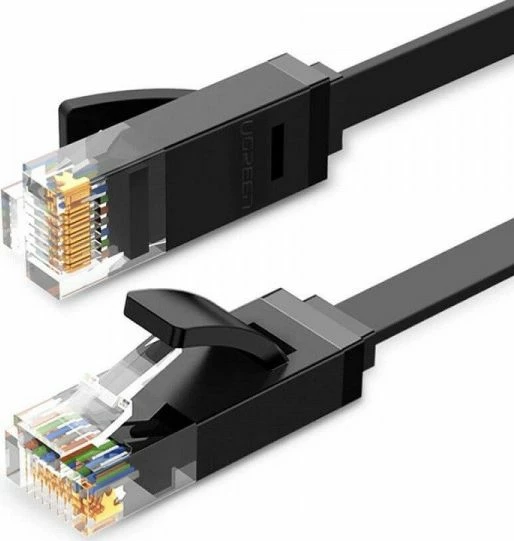 Kabllo Ethernet Ugreen NW102 Cat.6 UTP 15m RJ45-RJ45 e sheshtë, e zezë
