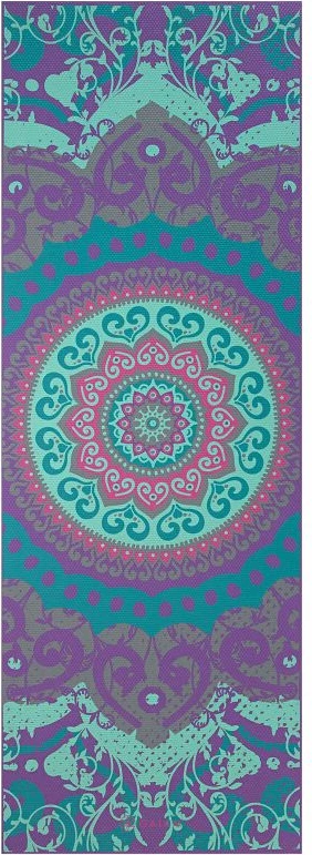 Tapet për yoga GAIAM, për femra dhe meshkuj, vjollcë dhe blu