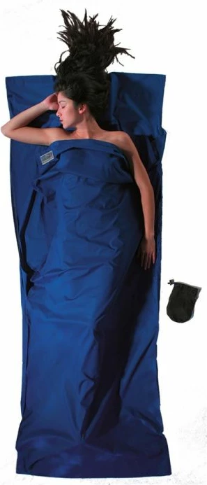 Thes gjumi liner COCOON TravelSheet pambuk, ultramarine blue