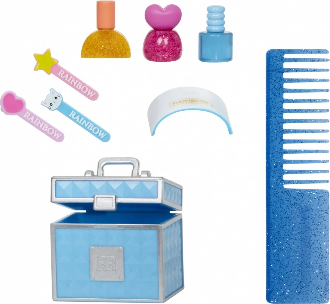 Kukull Rainbow High Junior High PJ Party Skyler Blue me aksesorë, për vajza