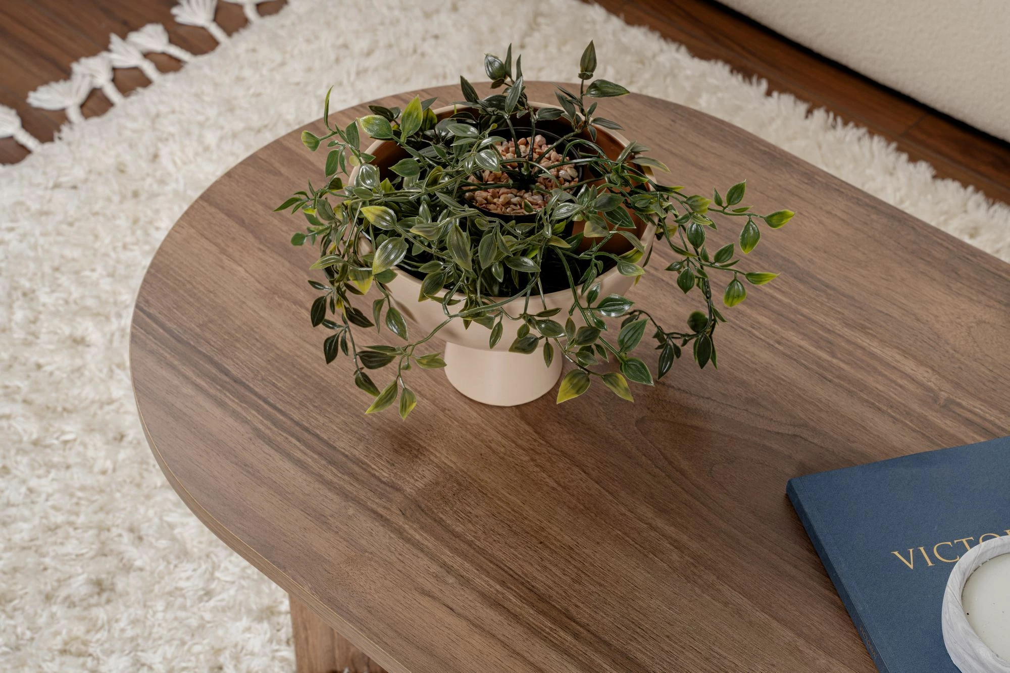 Tavolinë kafeje Nordure, ngjyrë arre, Sable